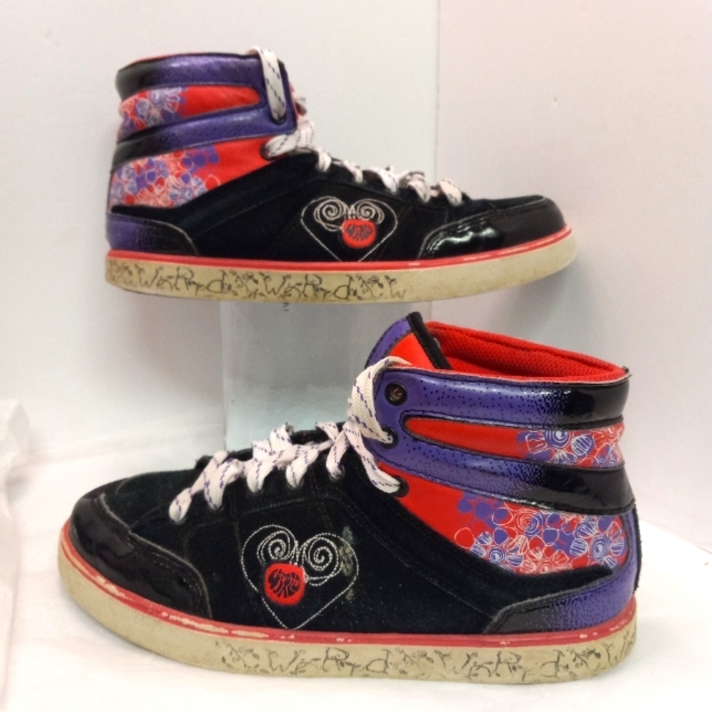 World INDUSTRIES Sneakers  Leelo Premium HighTop Suede & Leather Size 8